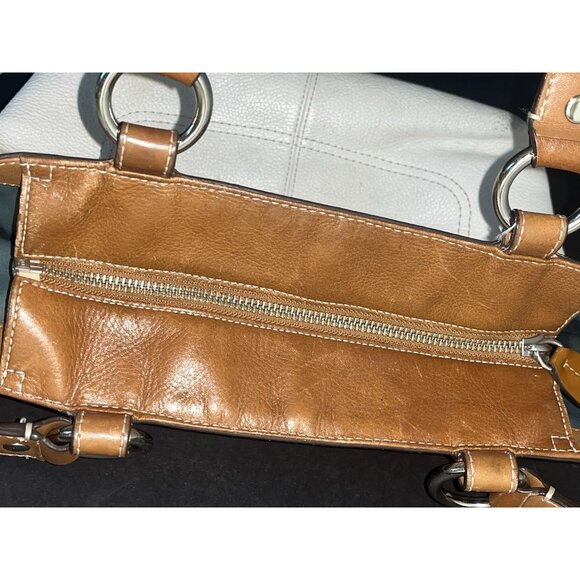 COACH Penelope Cream Pebbled Leather Tote Satchel Shoulder Bag Purse READ - Picture 3 of 16